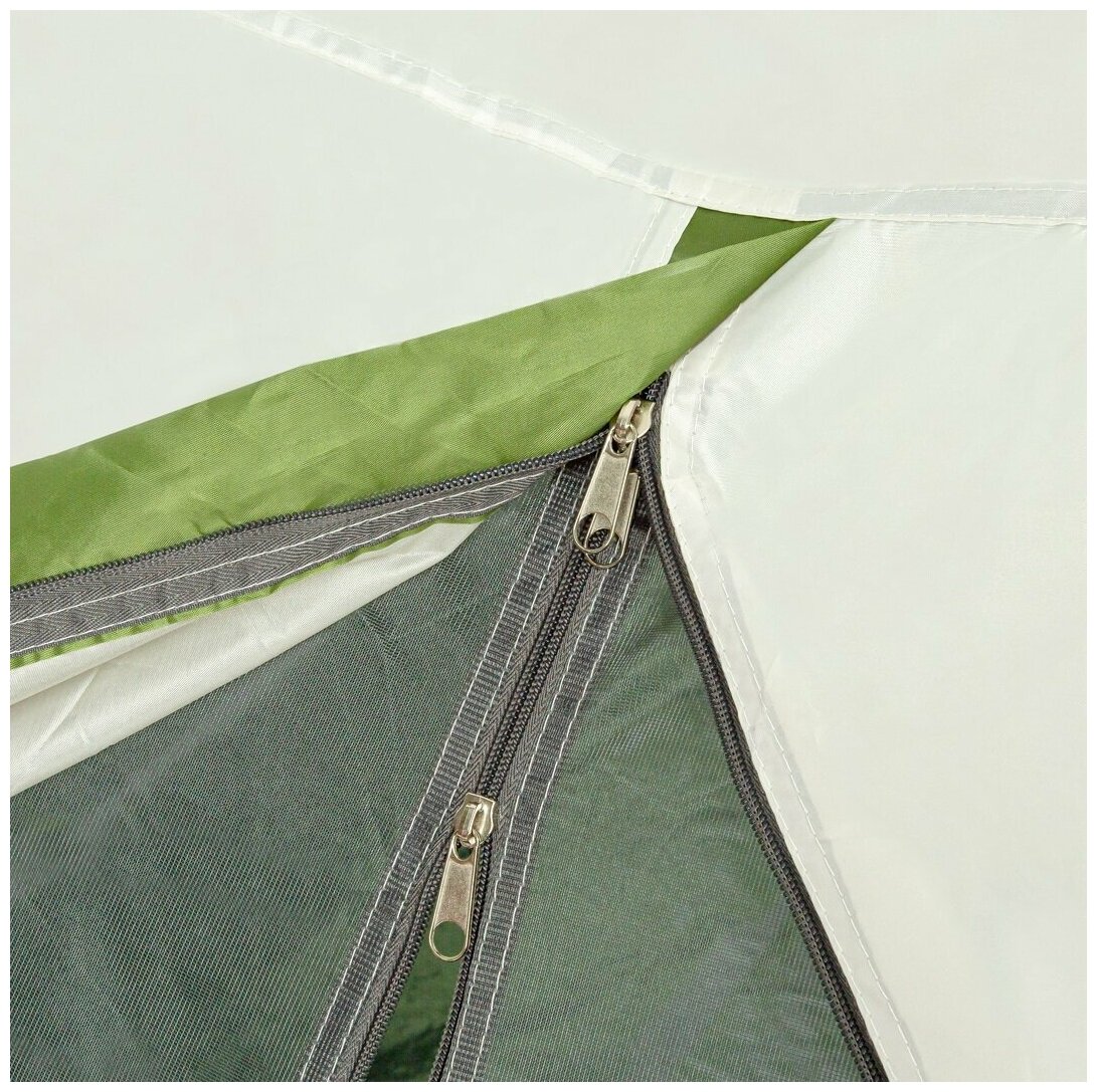 Палатка Green Glade турист. 2мест. салатовый/черный - фото №6
