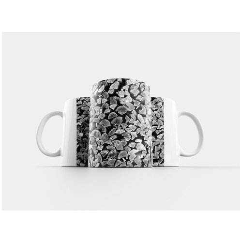 фото Кружка "куча дров, шаблон, зерно" 320 мл lotsprints