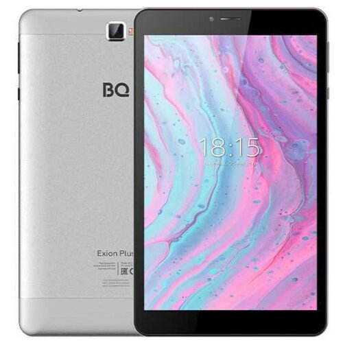 фото Планшет bq 8077l exion plus (2020), 3 гб/32 гб, wi-fi + cellular, серебристый