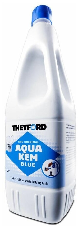 Жидкость для биотуалетов THETFORD Aqua Kem Blue, для дезодорирования, 2л [30112bg] - фотография № 1