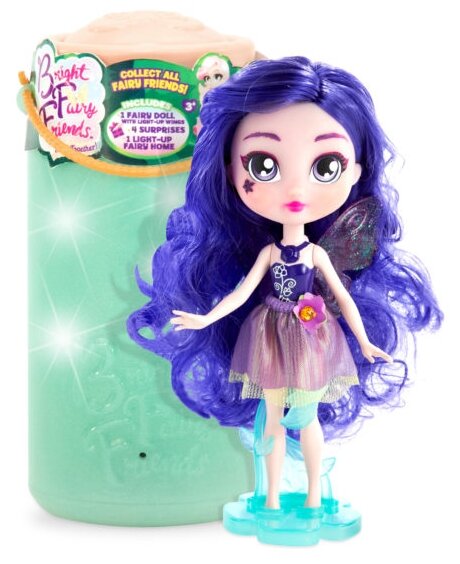 Кукла Funrise Фея-подружка Сиди с домом-фонариком, 15 см, Т20947 фиолетовые волосы