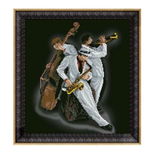 Набор для вышивания крестом И растворились в музыке 30414, 28.0x30.7 см.канва,мулине