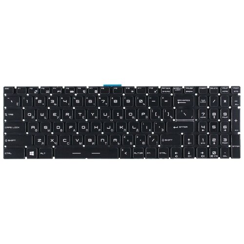 Клавиатура черная для MSI GL62 6QF (MS-16J5), CX62, GL73 8RD (MS-17C6), GE62 2QE (MS-16J3)