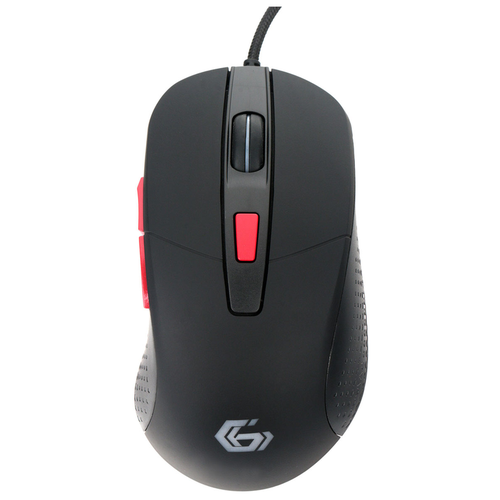 Мышь Gembird MG-790 черная, USB, 2400DPI, 5 кнопок+колесо, кабель тканевый 1.5 м