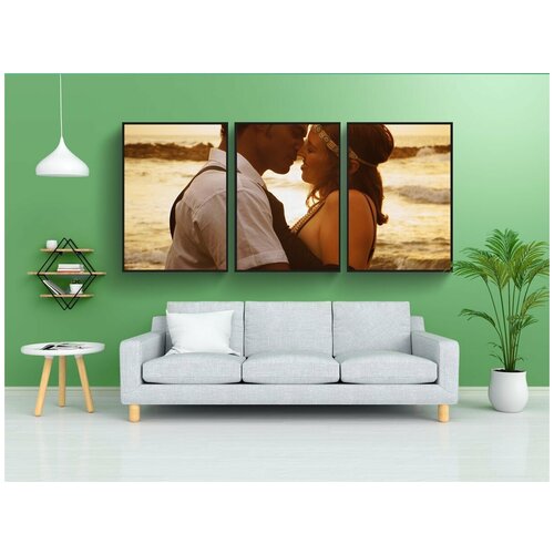 фото Набор модулных постеров для интерьера "пара, любовь, романтика" 60x90 см. в тубусе, без рамки lotsprints