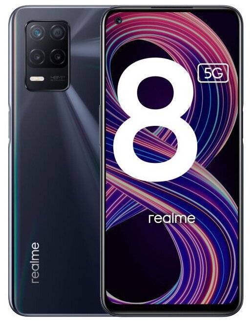 Смартфон realme 8 5G 6/128 ГБ, Supersonic Black