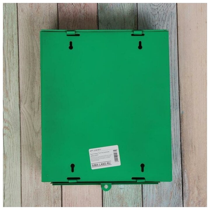Ящик почтовый «Почта», вертикальный, без замка (с петлёй), зелёный - фотография № 8