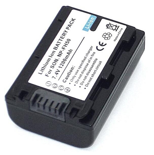 Аккумуляторная батарея для фото и видеокамеры Sony DCR-DVD (NP-FH50) 74V 2000mAh