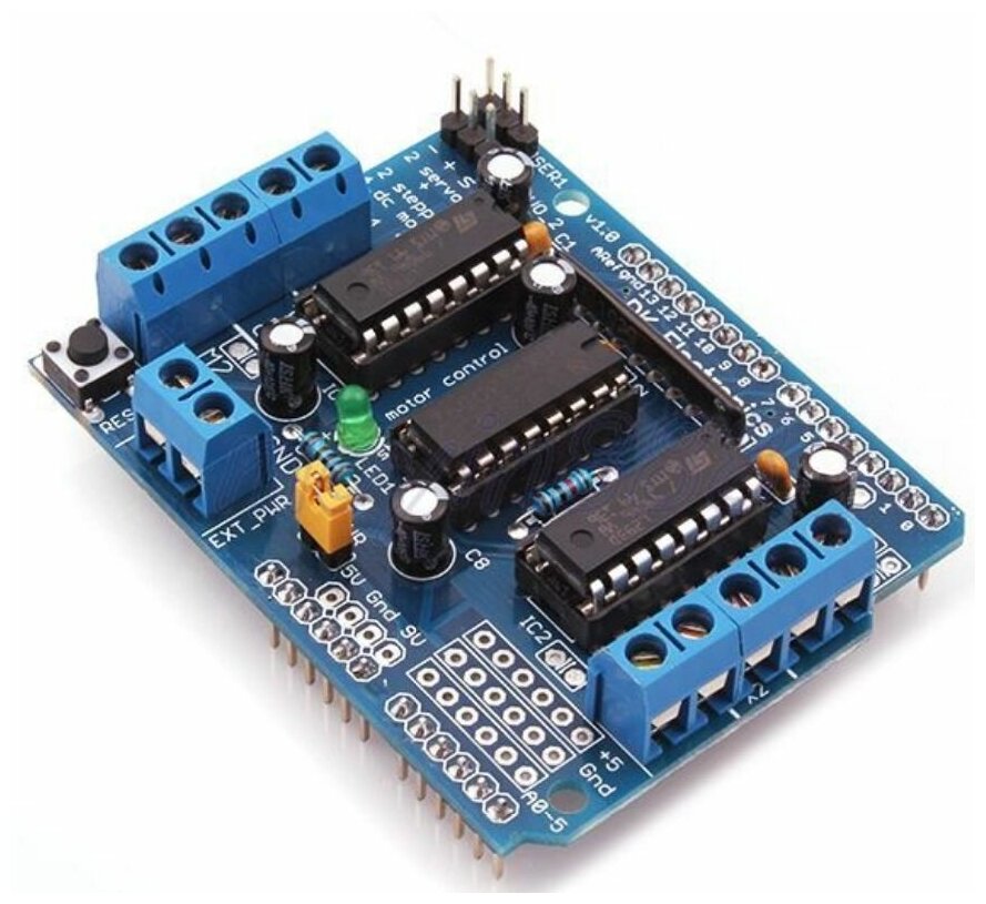 Shield драйвера двигателя L293D для Arduino