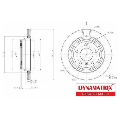 Диск Тормозной DYNAMATRIX-KOREA арт. DBD836