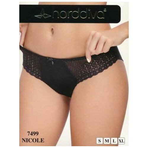 фото Трусы бразильяно norddiva nicole 7499, размер s, черный (чёрный)