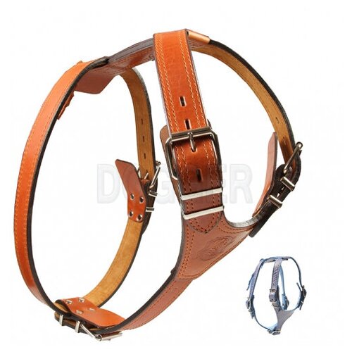 Dogger Шлейка кожаная для собак 45мм