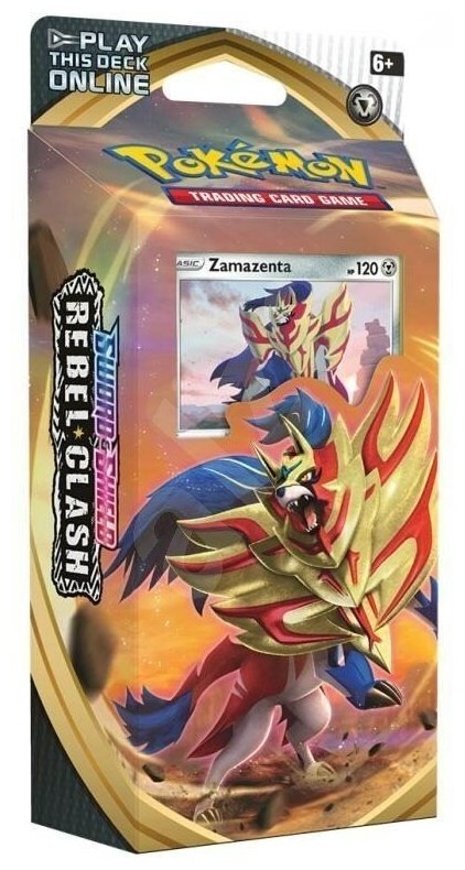 Покемон карты коллекционные: Колода Pokemon издания Sword and Shield Rebel Clash (Zamazenta)