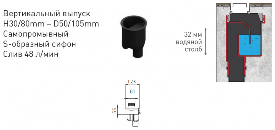 Душевой лоток Berges В1 Keramik 091016 с решеткой 50x6 см, прямой выпуск, цвет хром глянец - фотография № 12