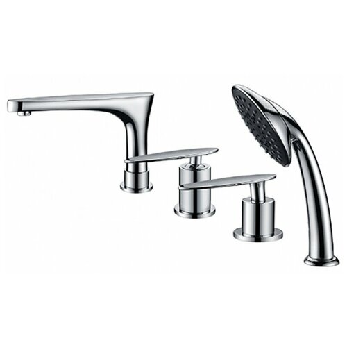 Смеситель для ванны на 4 отверстий Kaiser Star 02222 Chrome