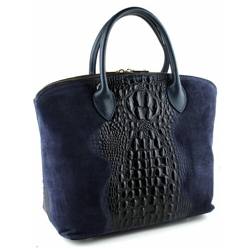 фото Сумка sefaro, фактура под рептилию, синий