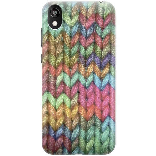 фото Силиконовый чехол на huawei y5 (2019) / honor 8s / хуавей у5 2019 / хонор 8 эс с принтом "разноцветная вязка gosso