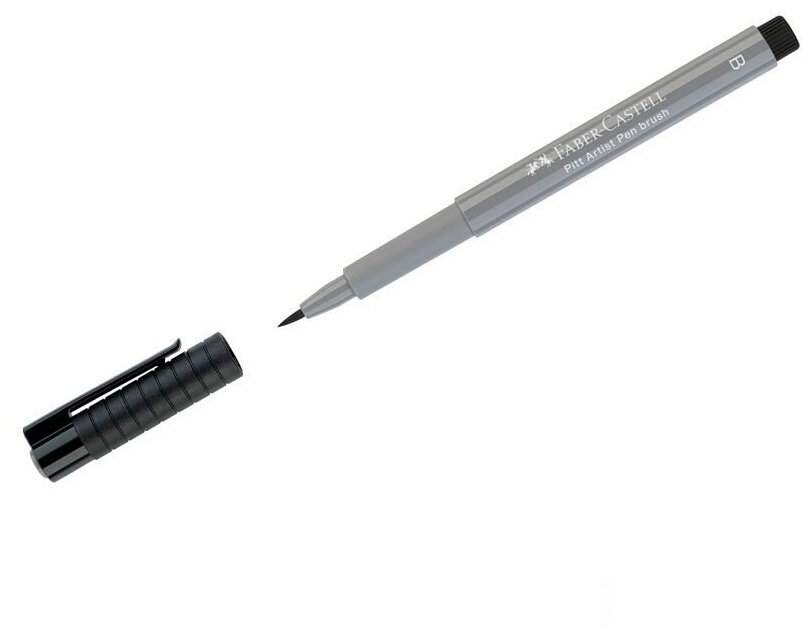 Ручка капиллярная Faber-Castell "Pitt Artist Pen Brush" (кисть, круглая) цвет 232 холодный серый III (167432)