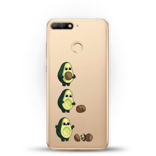 фото Силиконовый чехол авокадо из авокадо на honor 7a pro andy & paul