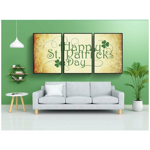фото Набор модулных постеров для интерьера "ирландский, день святого патрика, ирландия" 60x90 см. в тубусе, без рамки lotsprints
