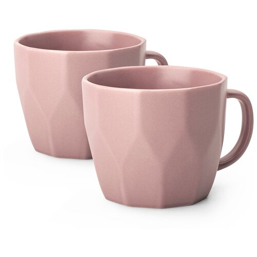 Набор кружек фарфоровых Atmosphere, 360 мл, 2 шт, розовые