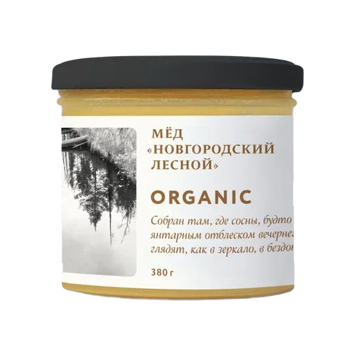 Мед Медовый дом Organic Новгородский лесной, 380 г