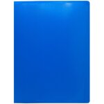 Папка на 4-х кольцах Buro -ECB0420/4RBLUE A4 пластик 0.5мм синий - изображение