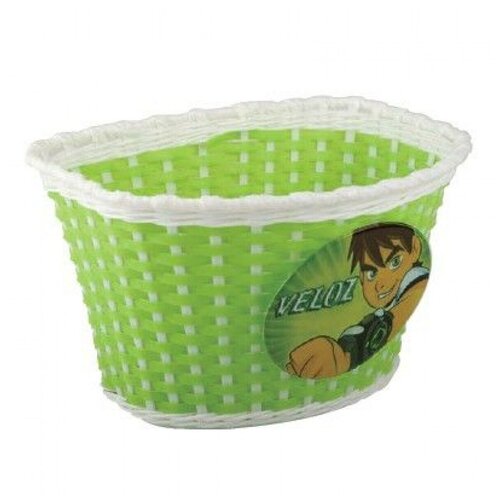 Корзина велосипедная детская 24х165х155см зеленая 760₽