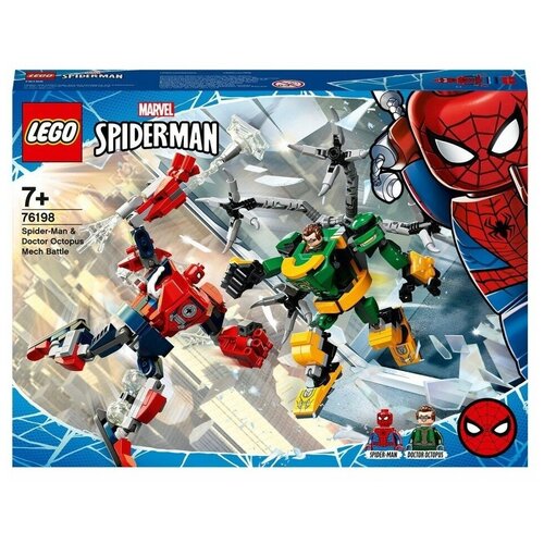 Конструктор LEGO 76198 Битва роботов: Человек-Паук против Доктора Осьминога, 305 дет. конструктор lego super heroes 10784 человек паук против атаки дронов мистерио