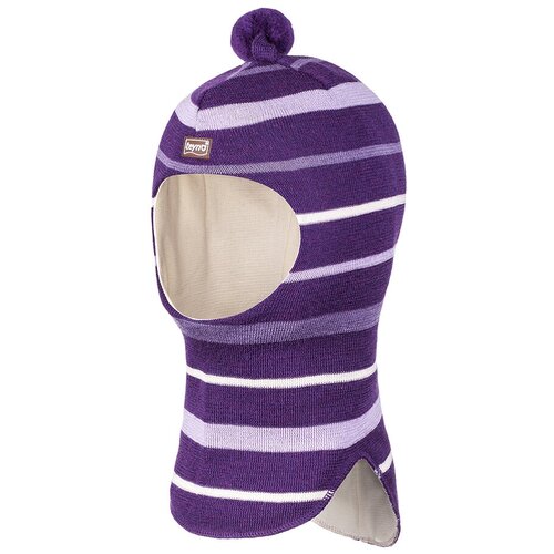 фото Шапка-шлем teyno зимняя, шерсть, размер 2, фиолетовый