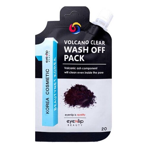 фото Маска очищающая с вулканическим пеплом eyenlip volcano clear wash off pack