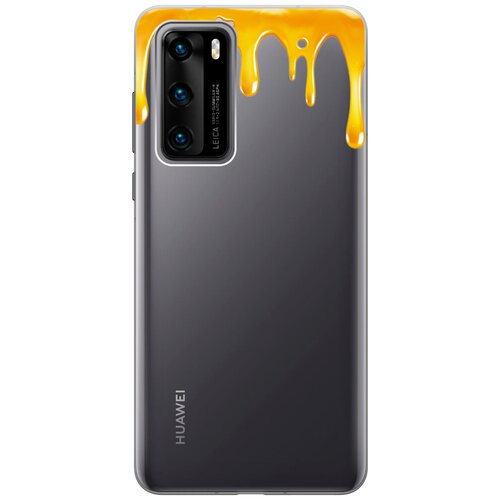 Силиконовый чехол на Huawei P40, Хуавей П40 с 3D принтом Honey прозрачный чехол gosso 191673w для huawei