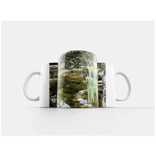 фото Кружка "пруд, пруд для разведения рыбы, вода" 320 мл lotsprints