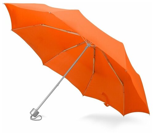 Зонт Oasis, механика, 3 сложения, купол 95 см, 8 спиц, система «антиветер», чехол в комплекте, для женщин, оранжевый