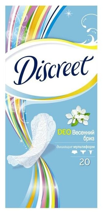 Discreet прокладки ежедневные Discreet Multiform Весенний Бриз, 20 шт.