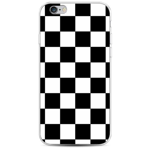 фото Силиконовый чехол "шахматная доска" на apple iphone 6s / айфон 6s case place