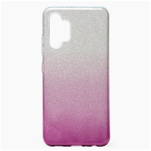 фото Чехол-накладка sc097 gradient для samsung galaxy a32 (a325f) (серебристо-фиолетовая) без бренда