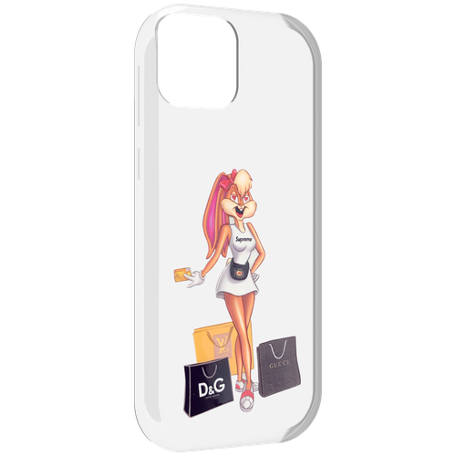 Чехол MyPads модница-зайка женский для UleFone Note 6 / Note 6T / Note 6P задняя-панель-накладка-бампер