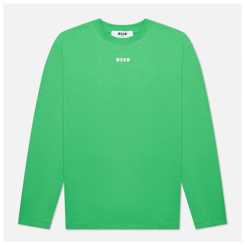 фото Женский лонгслив msgm micrologo seasonal crew neck