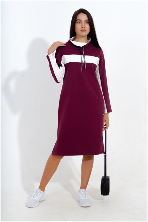 Платье NSD-STYLE, размер 50, фиолетовый
