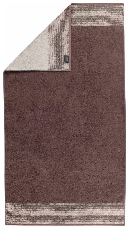 Полотенце махровое Cawo Two-Tone 80x150см, цвет коричневый
