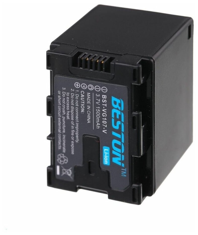 Аккумулятор BESTON для видеокамер JVC BST-BN-VG107- V (BN-VG121), 3.7 В, 1500 мАч