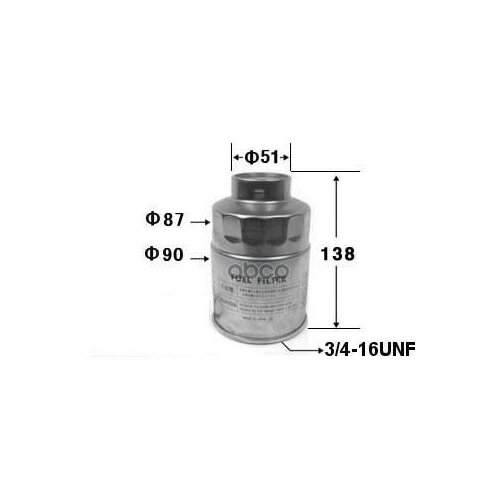 Фильтр Топливный Vic Fc158 2c#,3c#,2l#,3l#,5l,1kzte,1hz,1hd#,1kdftv,1n#,#B,1pz VIC арт. FC158