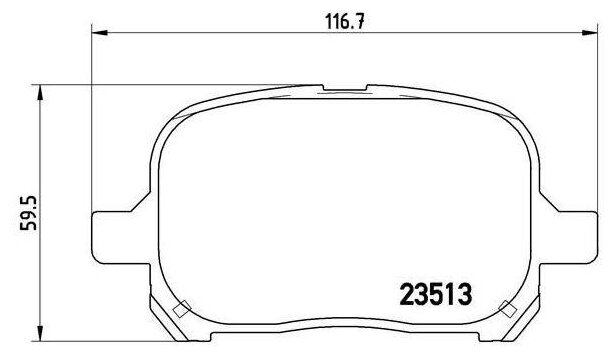 Передние TRIALLI PF 4347 для Toyota Previa, Lexus RX, Toyota Corolla, Toyota Camry (4 шт.)