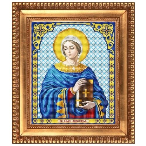 Рисунок на ткани бисером благовест арт.И-4108 Св.Великомученица Анастасия 20х25 см