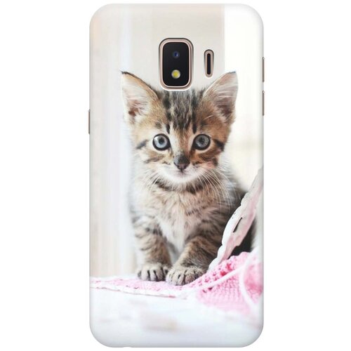 фото Ультратонкий силиконовый чехол-накладка для samsung galaxy j2 core с принтом "милый котенок" gosso