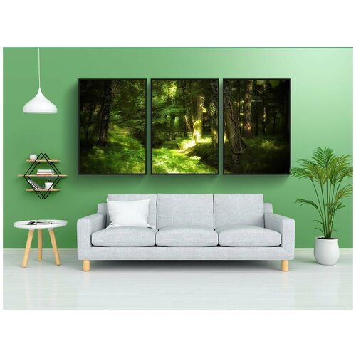 фото Набор модулных постеров для интерьера "мечты, замковый парк, замок штайнхёфель германия" 60x90 см. в тубусе, без рамки lotsprints