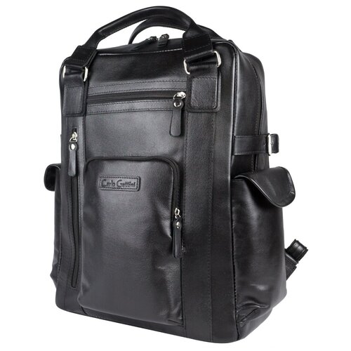 фото Кожаный рюкзак carlo gattini corruda black
