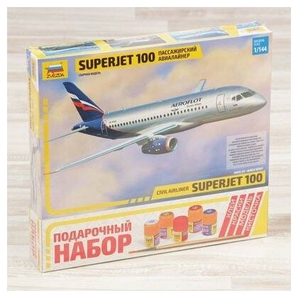 Сборная модель Самолёт SuperJet 100 530097 .