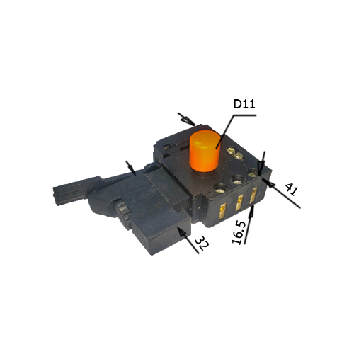 Выключатель (113) для дрели фиолент МСУ-2 с регулировкой оборотов выключатель для дрели фиолент мсу 2a0114 3 5а без регулятора оборотов